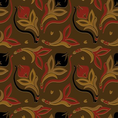 parlak çiçek desenli