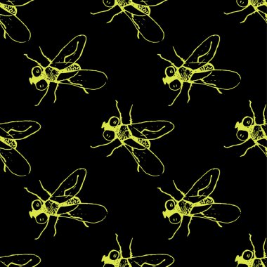 siyah seamless modeli ile uçar