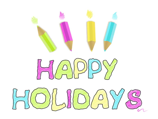 Happy holiday greeting — Stock Vector