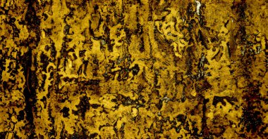 Buruşuk ruberoid dokular. Boya yüzeyi ile koyu arkaplan