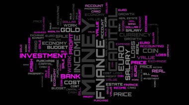 Mali kolaj geçmişi. İş pembe metin sanatı