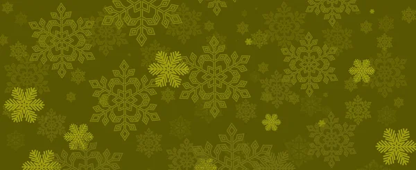 雪の結晶と美しいクリスマスのバナー メリークリスマスとハッピーニューイヤーグリーティングバナー — ストック写真