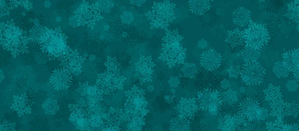 Bellissimo Banner Natalizio Con Fiocchi Neve Buon Natale Felice Anno — Foto Stock