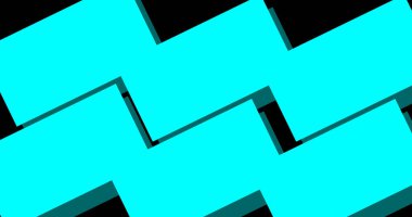Siyah zemin üzerinde güzel soyut geometrik şekiller. Sanat şekli dokusu