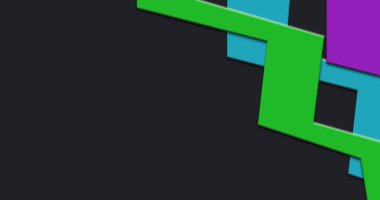 Güzel soyut renkli geometrik pankart konsepti. Sanat tasarımı illüstrasyonu