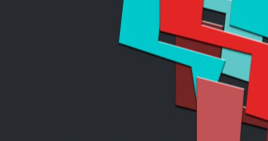 Güzel soyut renkli geometrik pankart konsepti. Sanat tasarımı illüstrasyonu