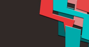 Güzel soyut renkli geometrik pankart konsepti. Sanat tasarımı illüstrasyonu