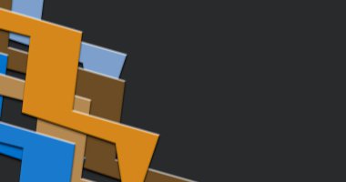 Güzel soyut renkli geometrik pankart konsepti. Sanat tasarımı illüstrasyonu