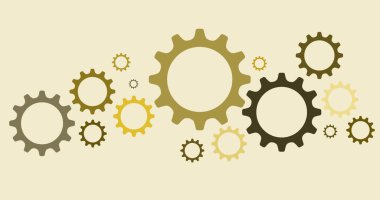 Sanat dünyasının logoti için güzel renkli karikatür mekanizması