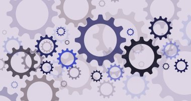 Sanat dünyasının logoti için güzel renkli karikatür mekanizması