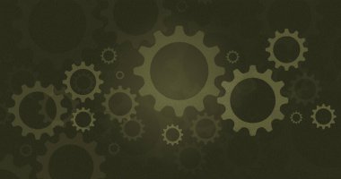 Sanat dünyasının logoti için güzel renkli karikatür mekanizması