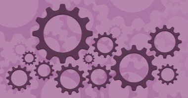 Sanat dünyasının logoti için güzel renkli karikatür mekanizması