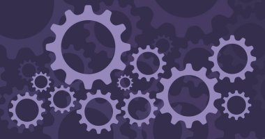 Sanat dünyasının logoti için güzel renkli karikatür mekanizması