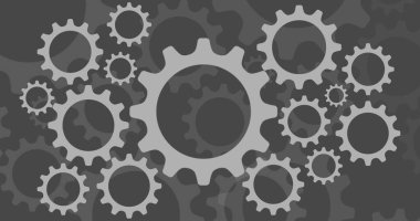 Sanat dünyasının logoti için güzel renkli karikatür mekanizması