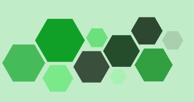 Sanat teknolojisi arka planı için soyut renkli altıgenler yapı dokusu