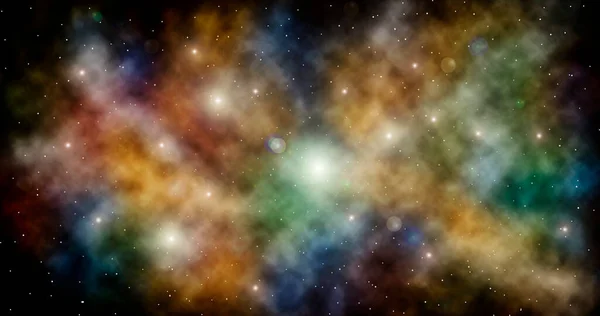 Abstract Cosmic Texture Gas Stars Art Design Space Background Illustration — Stock Photo, Image