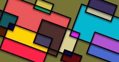 Soyut geometrik tarz afiş arkaplanı. Sanat afişi için güzel biçim yapısı 