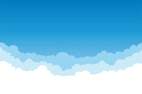 하늘에 구름을 배경으로 설계된 — 스톡 벡터