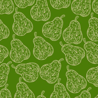 süslü armut arka plan