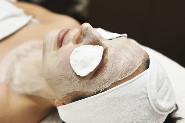 Trattamento maschera di bellezza — Foto Stock