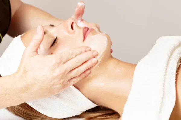 Beauty treatment, with hands — Stock Photo, Image