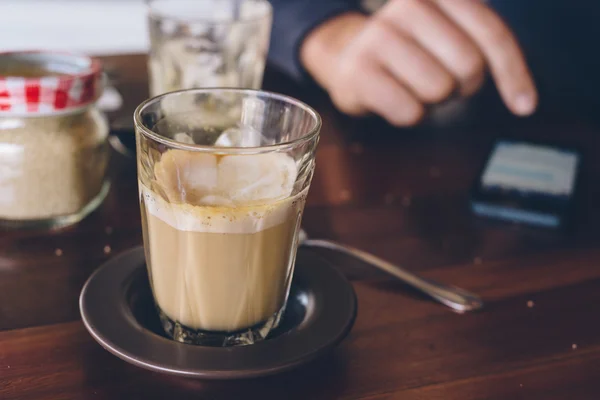 Piccolo koffie latte — Stockfoto