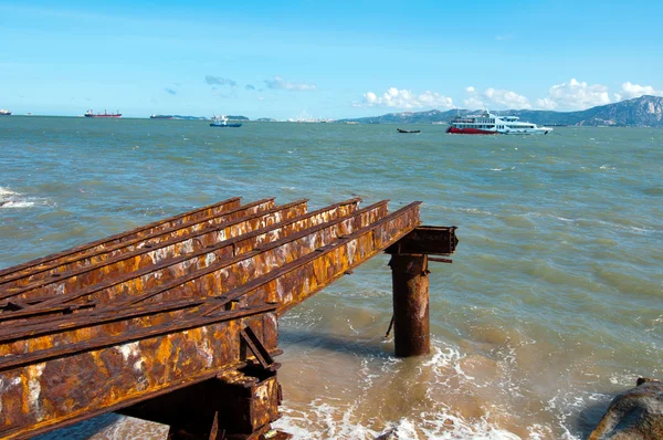 Navio no mar — Fotografia de Stock