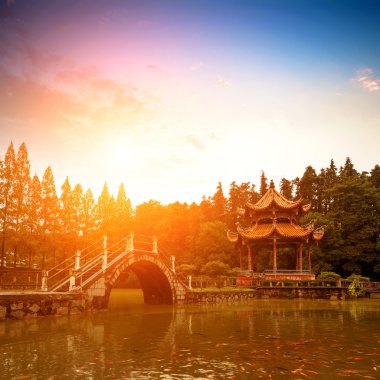 alacakaranlık Çince klasik bahçeleri