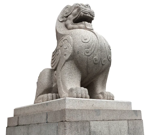 Lions chinois en pierre — Photo