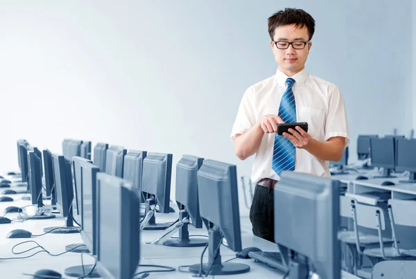 Asian man working in — Stock Photo, Image
