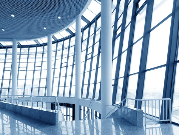 Modern building indoor: office window — Stock Photo, Image