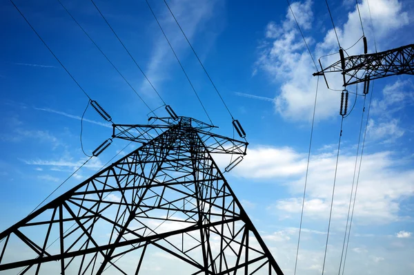 High-voltage pole — Stock Photo, Image