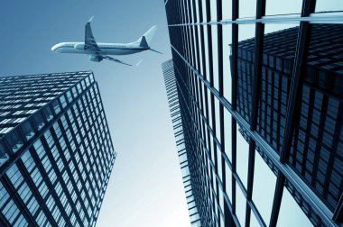 Aircraft on the Shanghai sky
