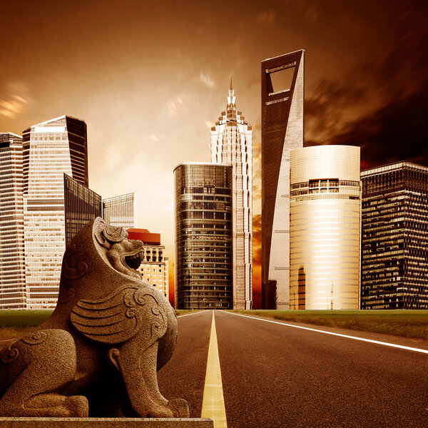 Highway heading to the city