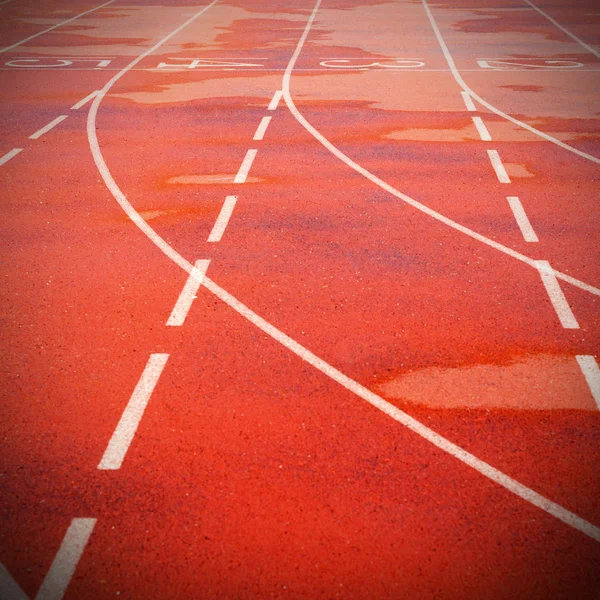 Atletische track — Stockfoto