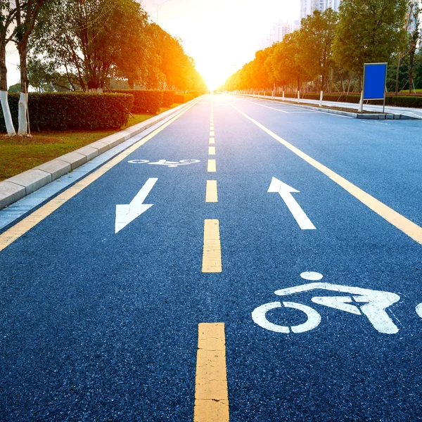 Caminho de bicicleta — Fotografia de Stock