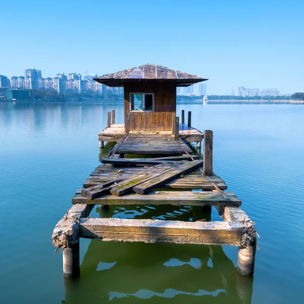 Small dilapidated pier — Stock Photo, Image