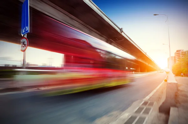 Abenddämmerung, wenn das Viadukt — Stockfoto