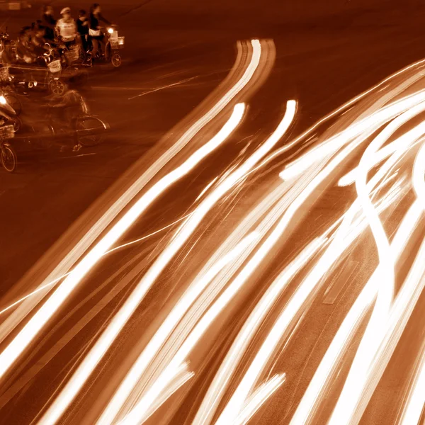 Light trails — Stock Photo, Image