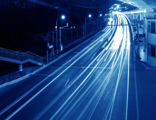 Autopista nocturna — Foto de Stock