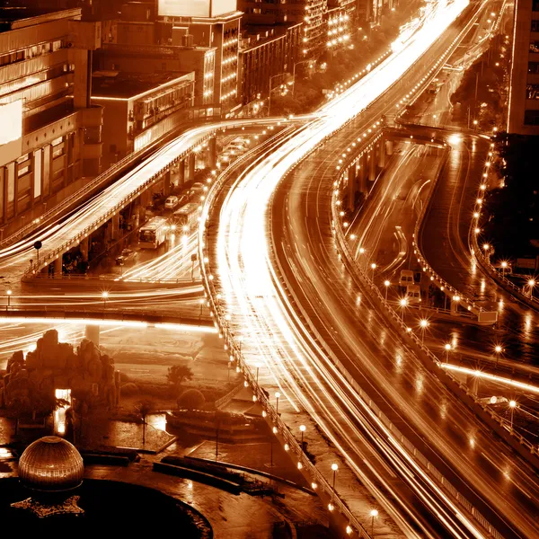 Światło trasy autostrady — Zdjęcie stockowe