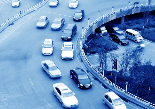 Luchtfoto vervoer hub viaduct — Stockfoto