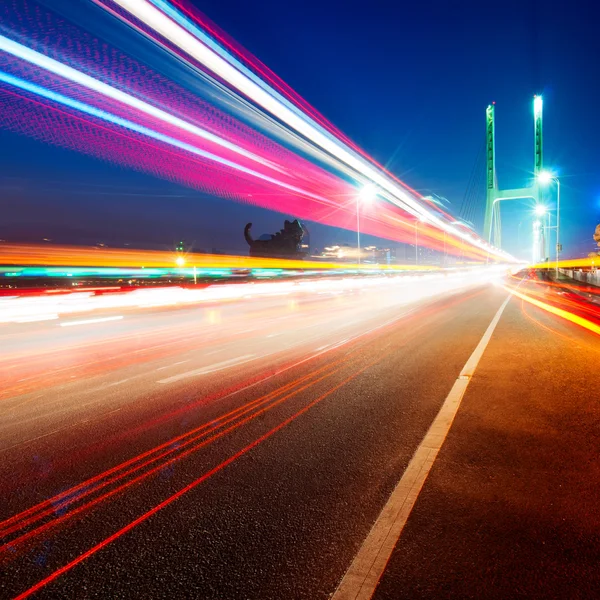 Bruggen en licht paden — Stockfoto