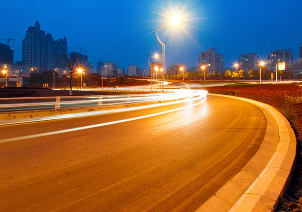 Highway lätta spår — Stockfoto