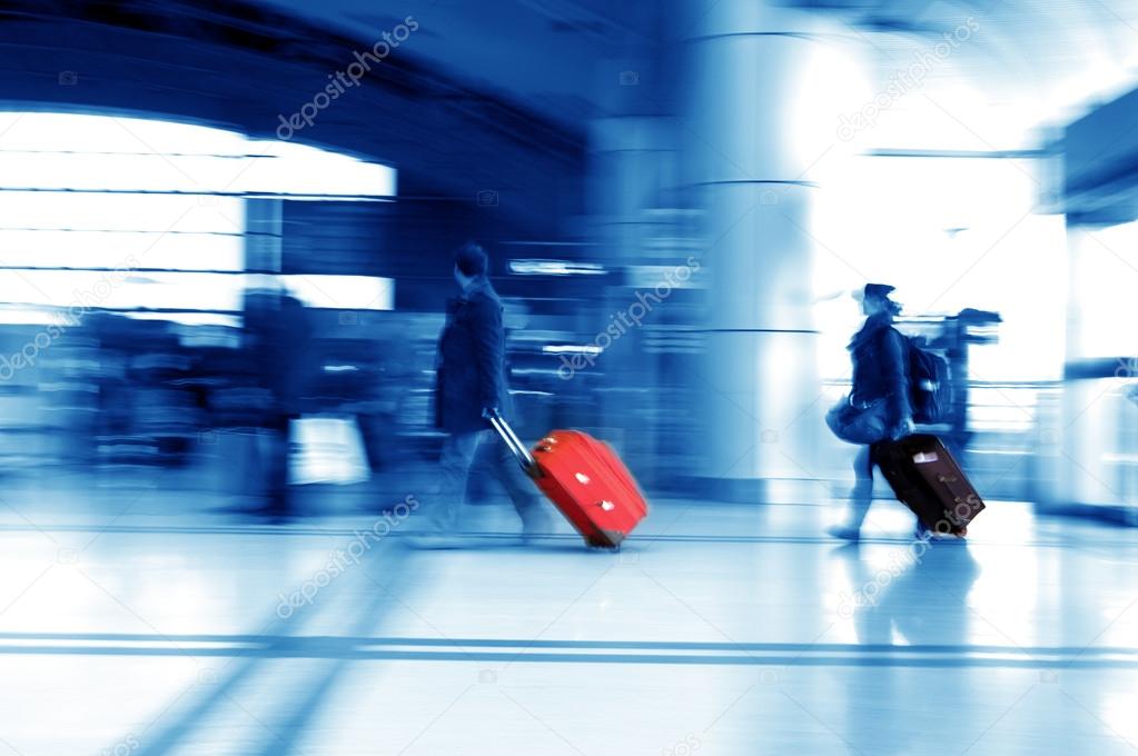 Shanghai Pudong Airport passengers