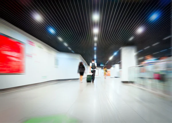 Estação de metrô a multidão — Fotografia de Stock