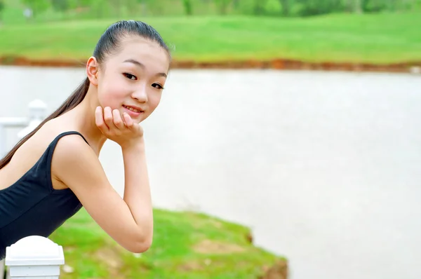 Beautiful girl outdoor shooting