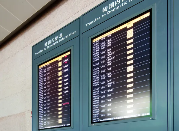 Airport Panel — Stock Photo, Image