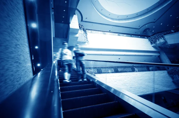 On the escalator — Stock Photo, Image