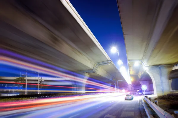 Noite de Overpass — Fotografia de Stock